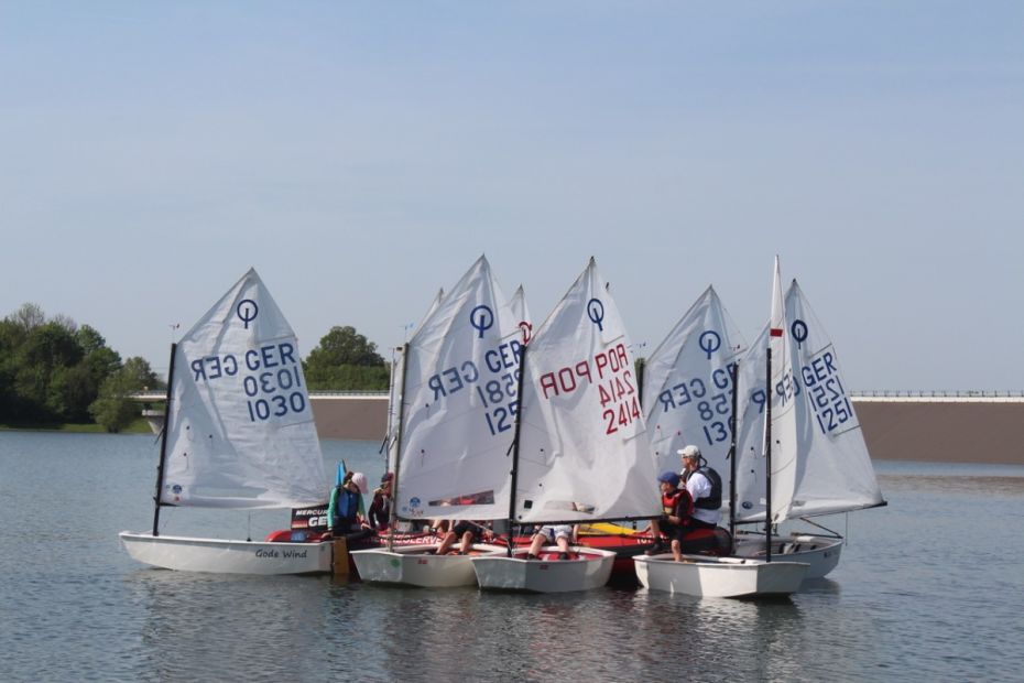 Offenes Optitraining an der Niddatalsperre    Bild: Markus Heinbücher