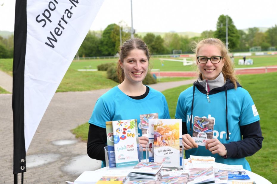 Laura Heckmann und Meike Gundlach von der Sportjugend Werra-Meißner    Bild: Marvin Heinz