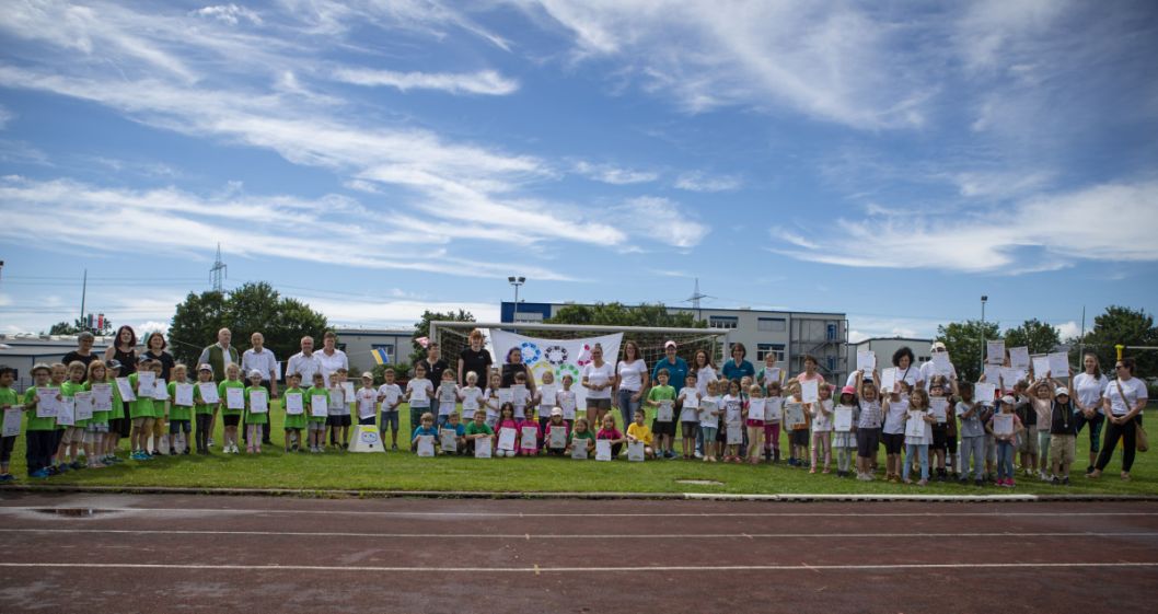 80 Vorschulkinder nahmen an den sportlichen Abnahmen teil.    Bild: Gemeinde Gründau