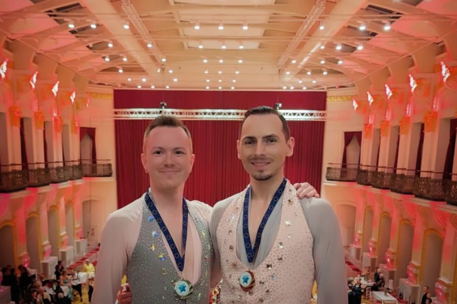 Europameister Showdance Couples: Damian Spyrka und Marc Hartung-Knöfler (TSZ Blau-Gold Casino Darmstadt)    Bild: privat