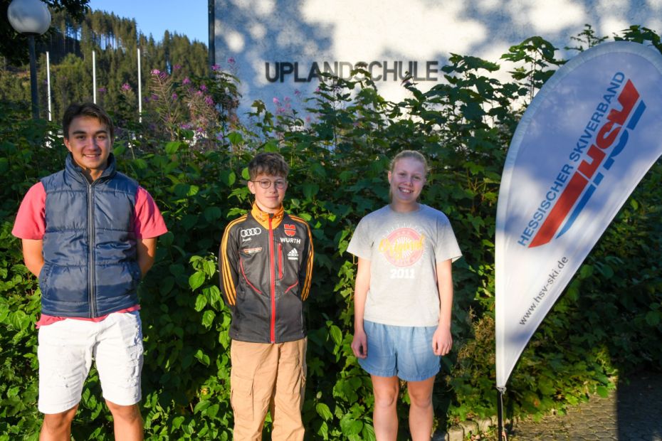 Lennart Rutenkolk, Philipp Beckmann und Jana Hammen starten neu am Skiinternat in Willingen    Bild: Jan Simon Schäfer