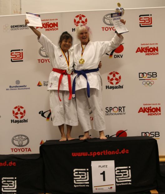 2. Platz (links): Shirley Fernan, SC Judokan e.V. Frankfurt    Bild: Martina Bier für den HFK