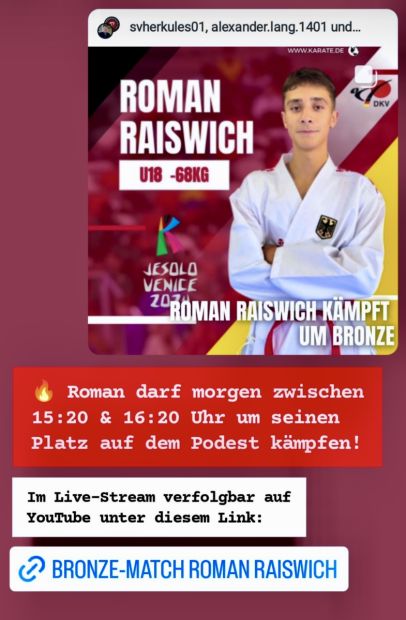 Roman Raiswich vom SV Herkules 01 e.V. Kassel    Bild: Melissa Holzner für den DKV