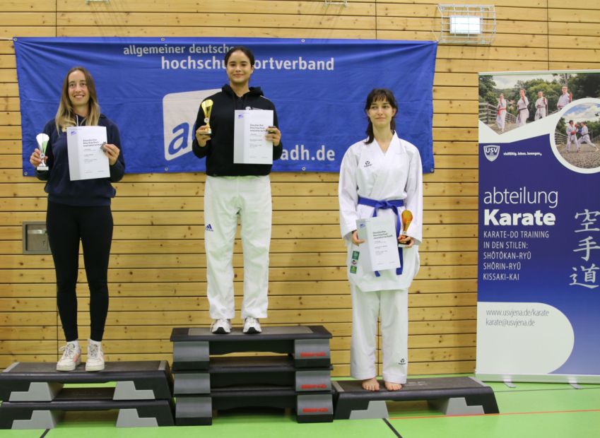 1. Platz auf der Dt. Hochschulmeisterschaft, Nourhene Saidi    Bild: Martina Bier für den HFK