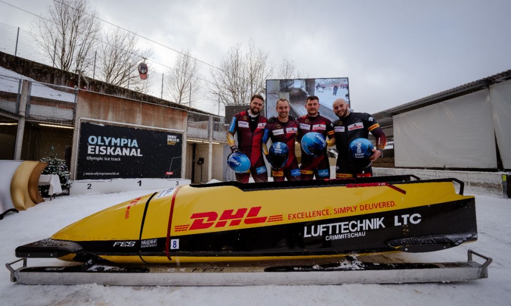 Der erfolgreiche Vierer mit  von links Felix Dahms, Maximilian Illmann, Eric Strauß, Lukas Frytz.    Bild: raw  pictures - Schwab