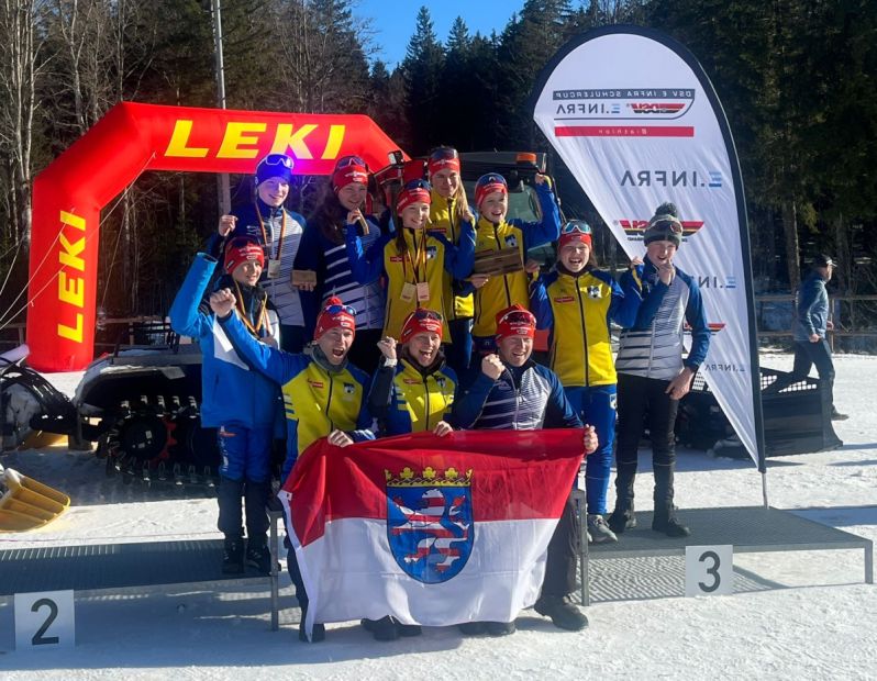 Freudenschreie am Notschrei - das Biathlon-Team feiert zahlreiche Erfolge    Bild: SC Willingen