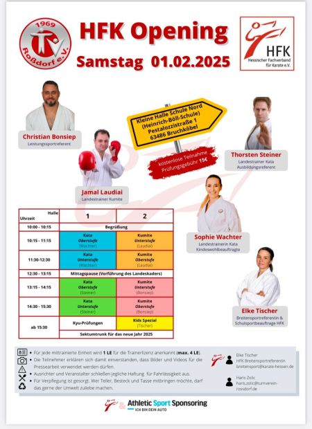 Flyer zur Info    Bild: Hessischer Karate Verband (HFK)